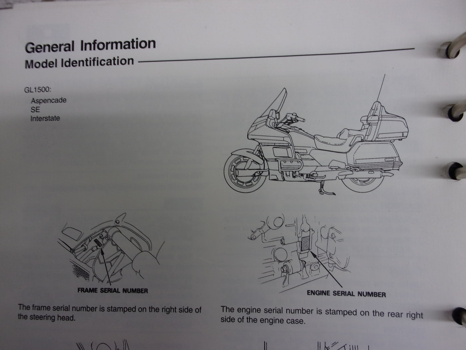 Honda 1995 GL1500 Service Manual & Electrical Troubleshooting Manual 61MAM00-AH