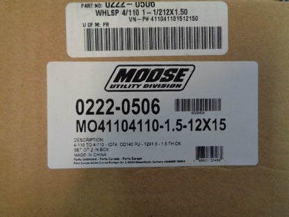 Moose Racing Aluminum Wheel Spacers 4/110 1-1/212X1.50 0222-0506