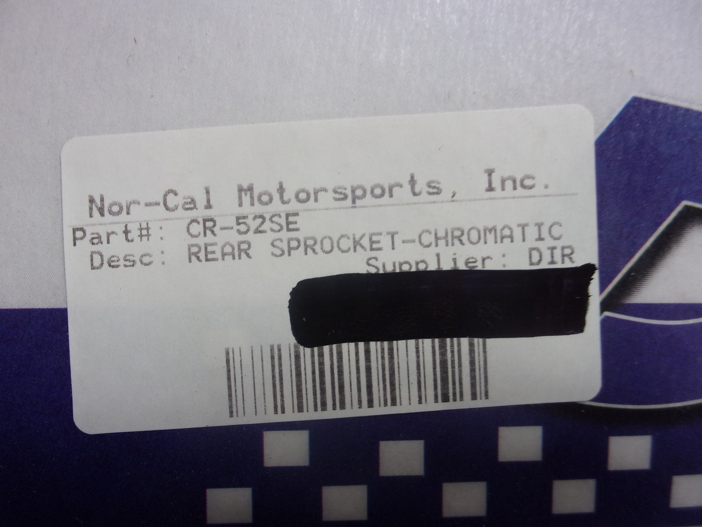 Honda Dirt Bike Dirt Tricks Zirconium Sprocket 52 Tooth Chromatic # CR-52-SE-C