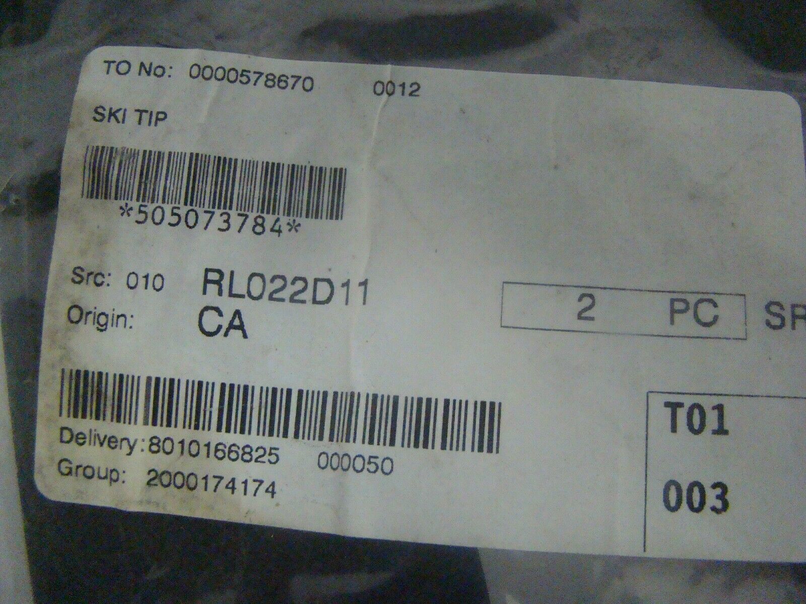 Ski-Doo Snowmobile 2015-2018 Freeride / Summit New Black Ski Tip Part# 505073784