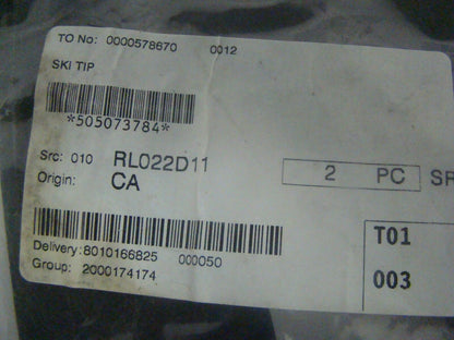 Ski-Doo Snowmobile 2015-2018 Freeride / Summit New Black Ski Tip Part# 505073784