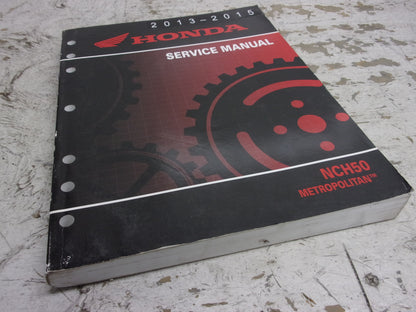 Honda Scooter 2013-2015 NCH50 Metropolitan OEM Service Manual Part# 61GGL02