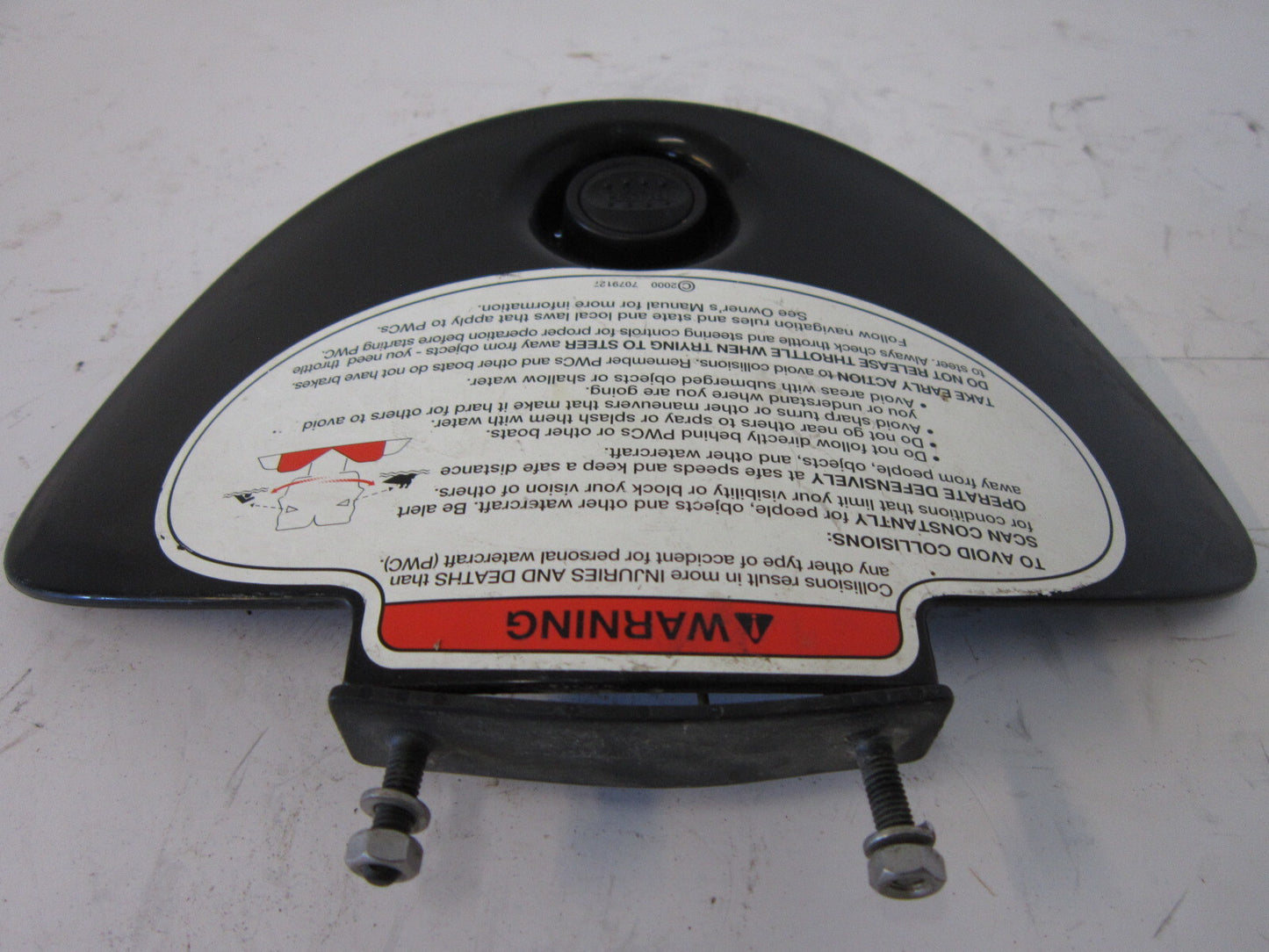 Polaris PWC Watercraft 2001 Virage / Genesis Black Console Lid Part 5434176-1093
