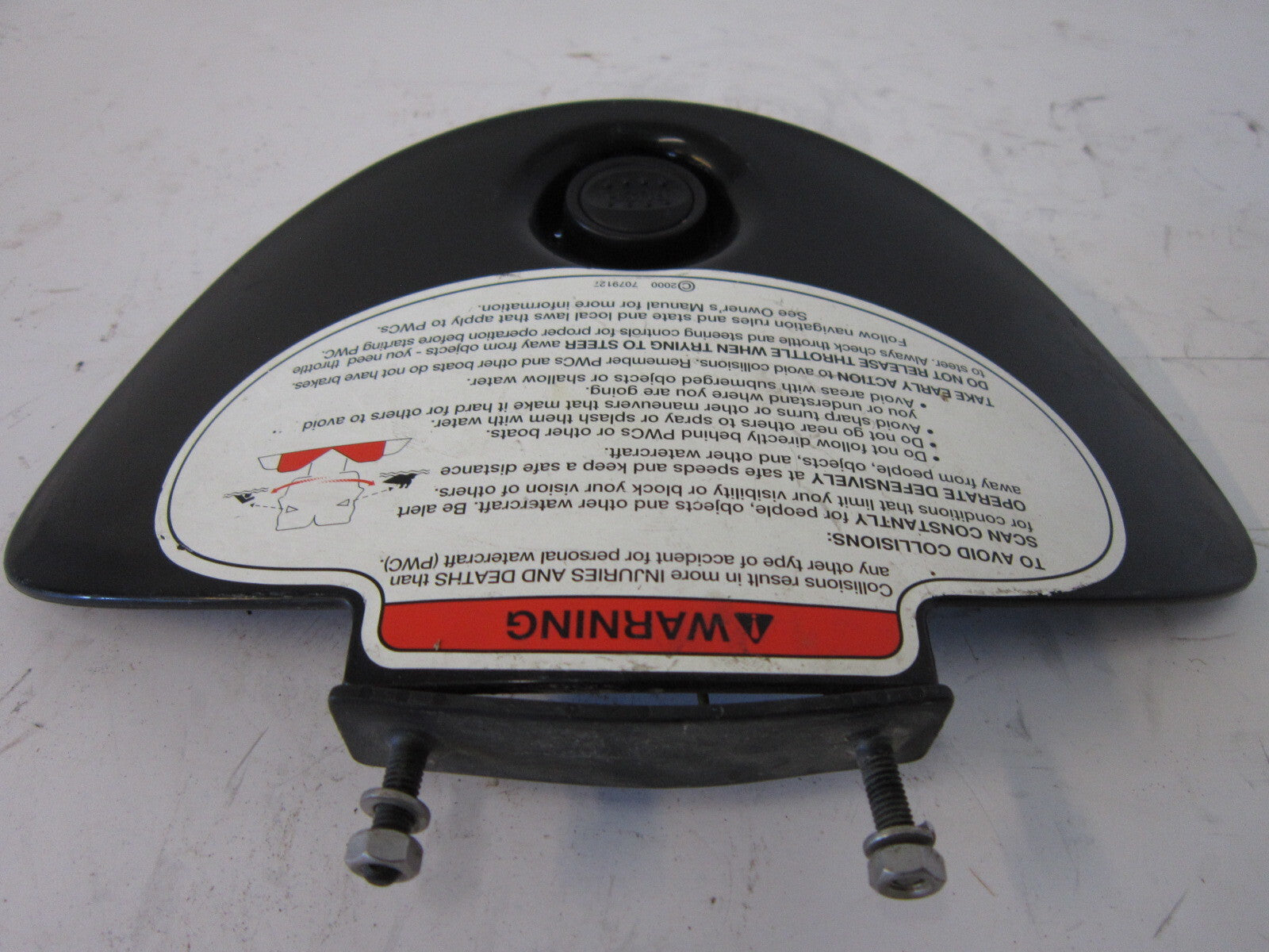 Polaris PWC Watercraft 2001 Virage / Genesis Black Console Lid Part 5434176-1093