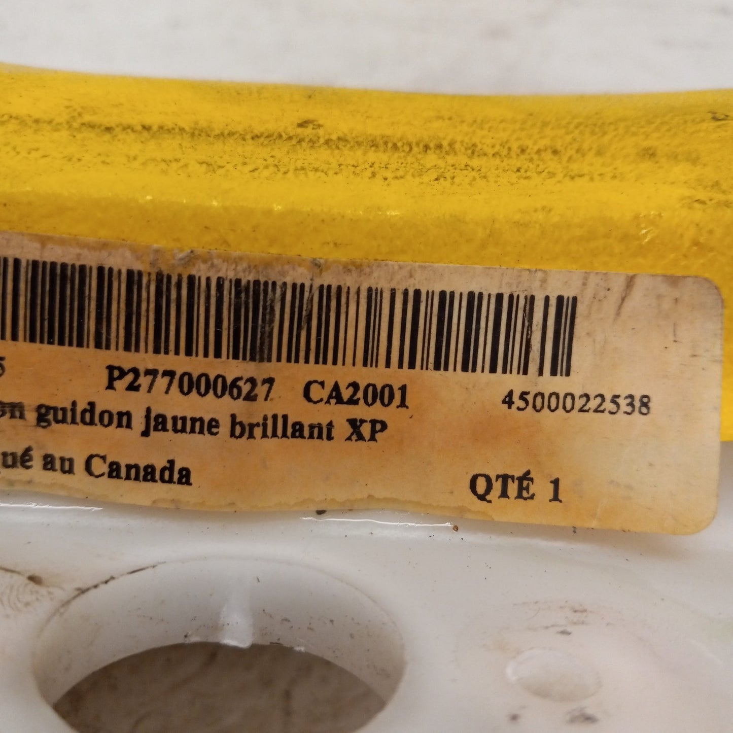 Sea Doo Bombardier 1997-2002 GSX XP OEM Yellow Handlebar Pad Part# 277000627