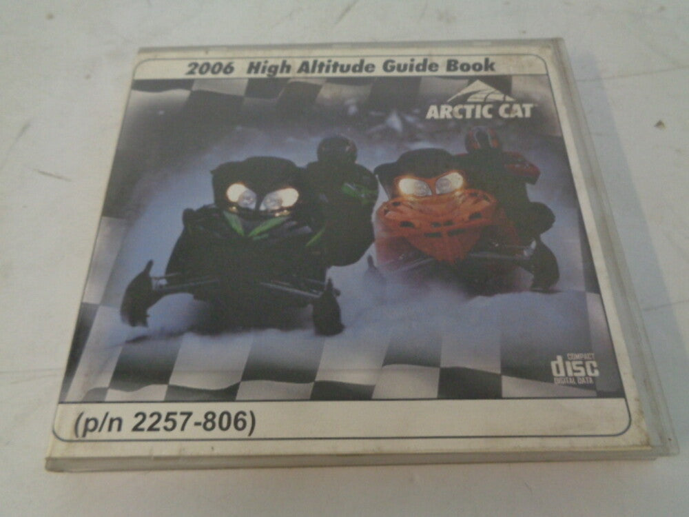 Arctic Cat 2006 Snowmobile High Altitude Guidebook CD / Disc # 2257-806
