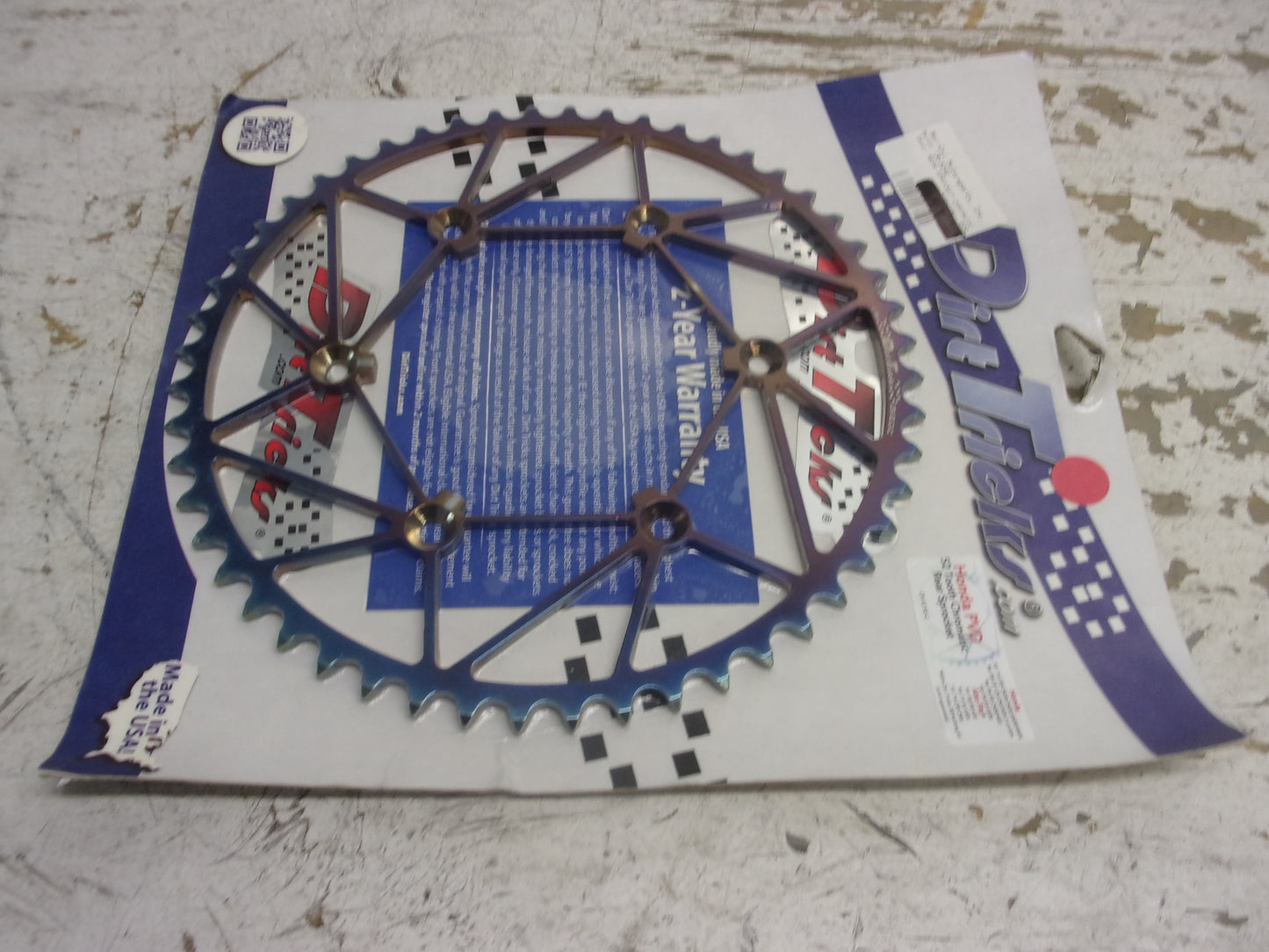 Honda Dirt Bike Dirt Tricks Zirconium Sprocket 52 Tooth Chromatic # CR-52-SE-C