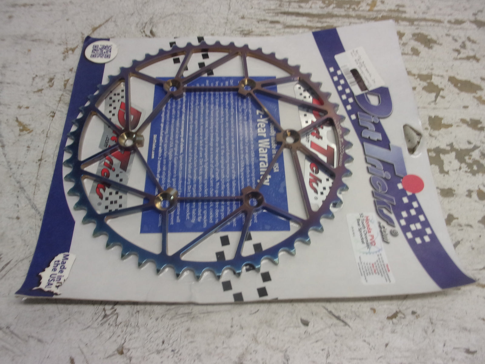 Honda Dirt Bike Dirt Tricks Zirconium Sprocket 52 Tooth Chromatic # CR-52-SE-C