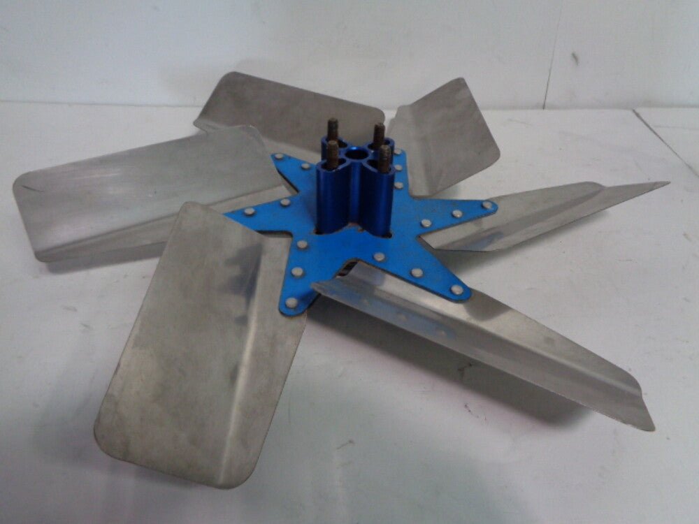 Chevy Muscle Car Aftermarket Performance Polished 6 Blade Fan