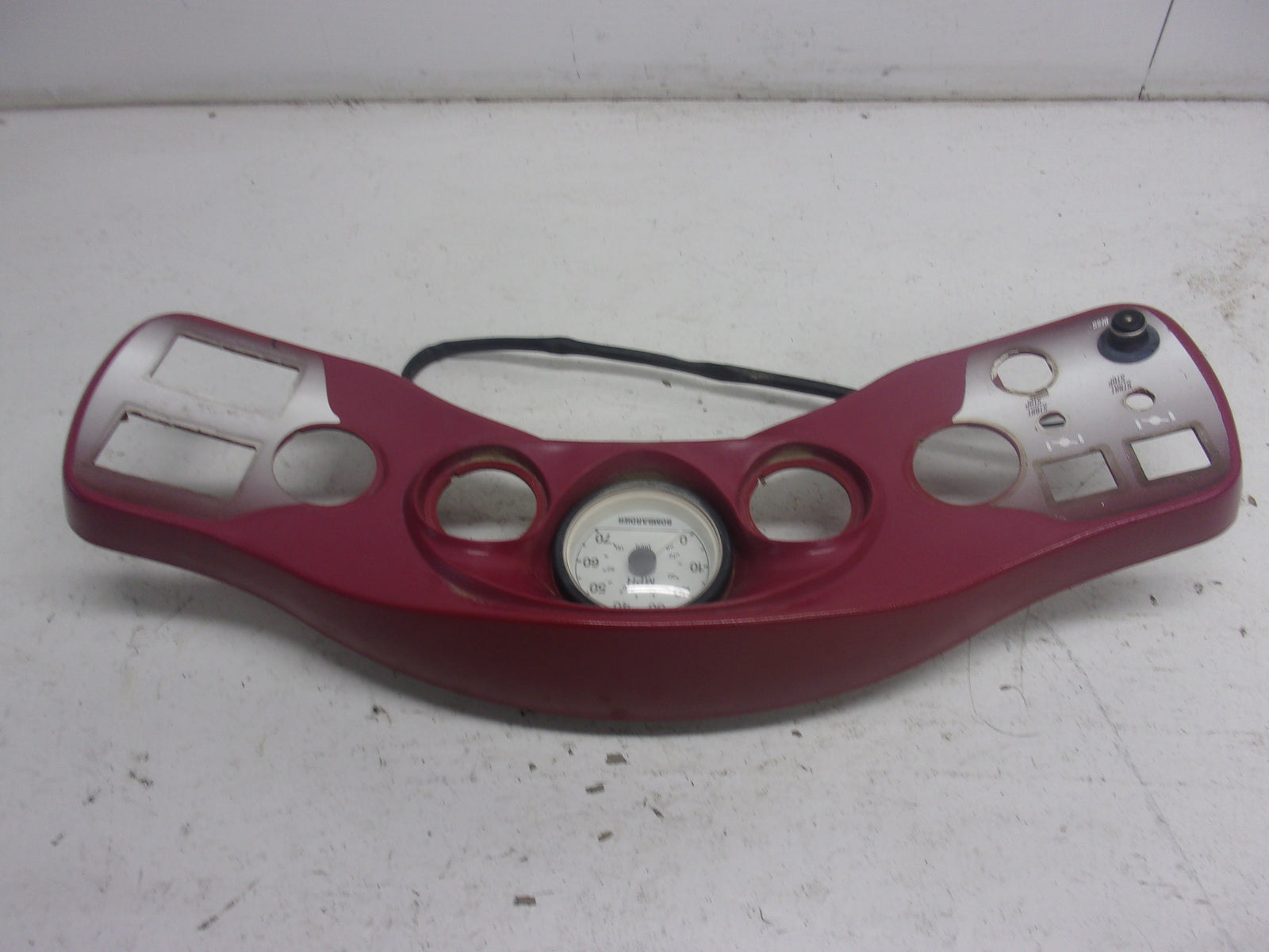 SeaDoo Jet Boat 1999 Challenger 1800 OEM Red Dash Panel & Speedometer 204470326