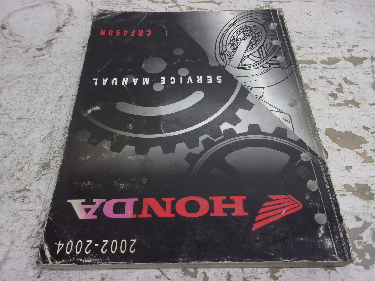 Honda Dirt Bike MX 2002-2004 CRF450R OEM Service Manual Part# 61MEN00