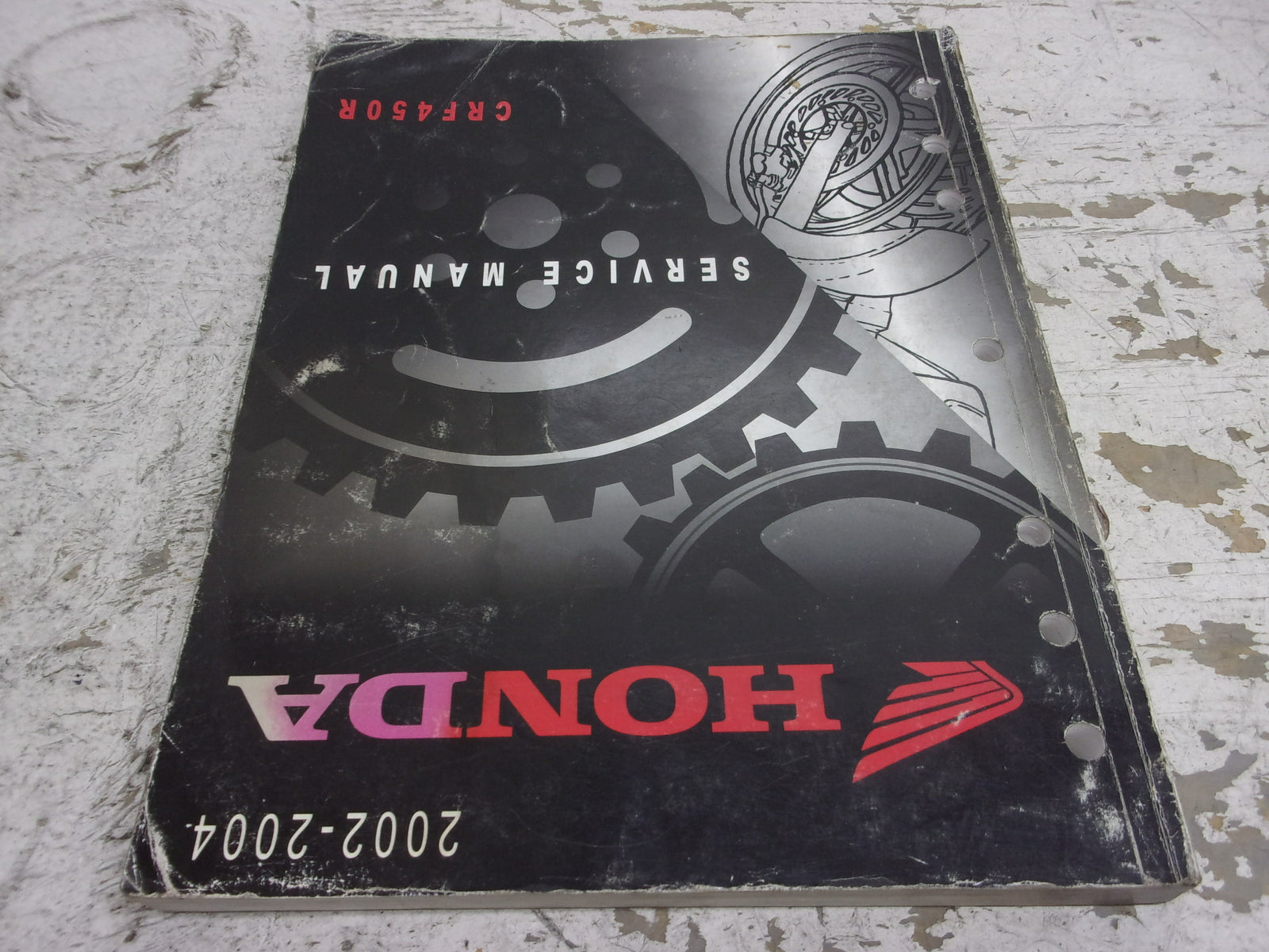 Honda Dirt Bike MX 2002-2004 CRF450R OEM Service Manual Part# 61MEN00