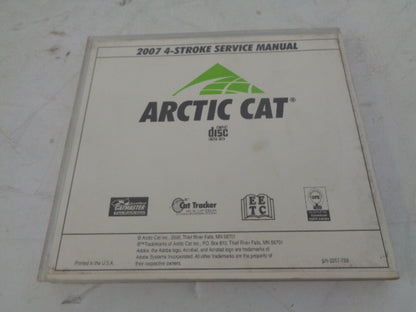 Arctic Cat 2007 4-Stroke Snowmobile Service Manual CD Disc Part# 2257-769