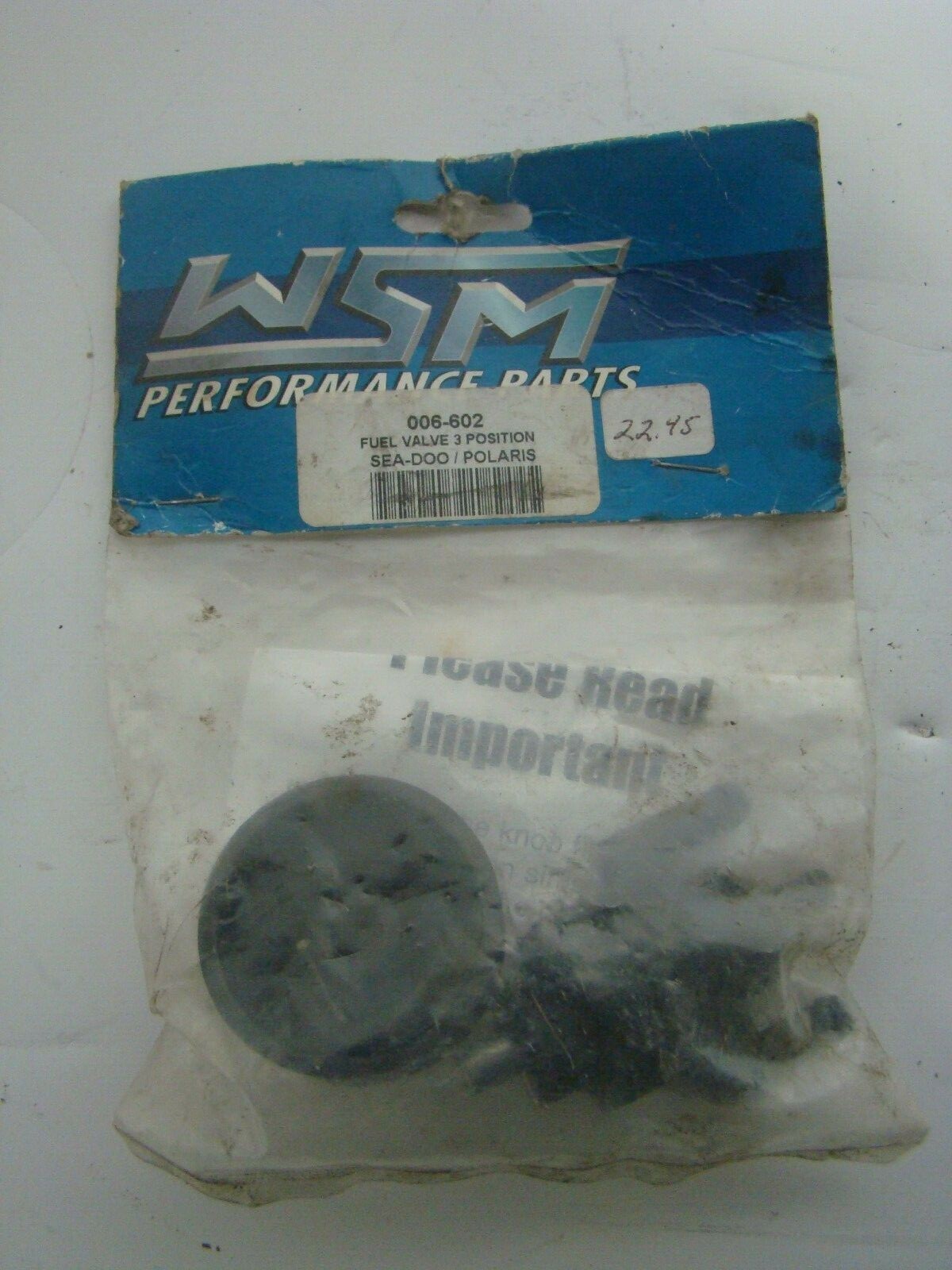 Polaris / Sea Doo WSM 3 Position Fuel Valve Assembly New Part# 006-602