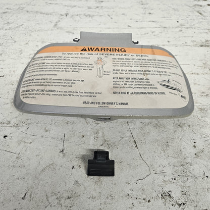 Yamaha Waverunner 2001 XL 1200 Grey Metallic Glove Box Lid # F0V-U517H-00-P0