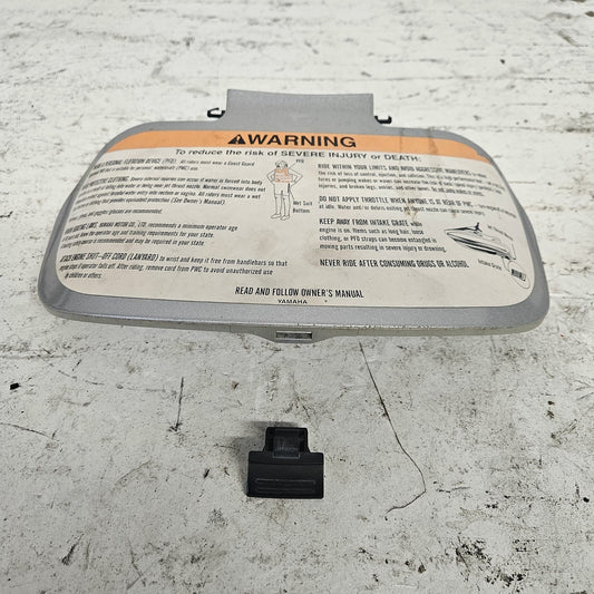 Yamaha Waverunner 2001 XL 1200 Grey Metallic Glove Box Lid # F0V-U517H-00-P0