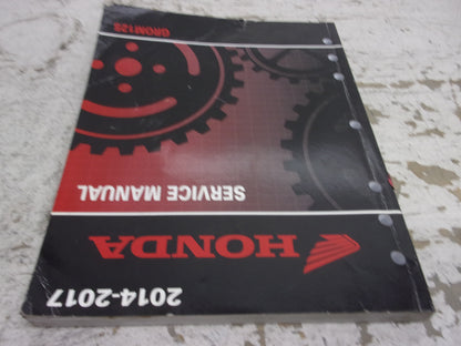 Honda Scooter 2014-2017 Grom 125 OEM Service Manual Part# 61K2602
