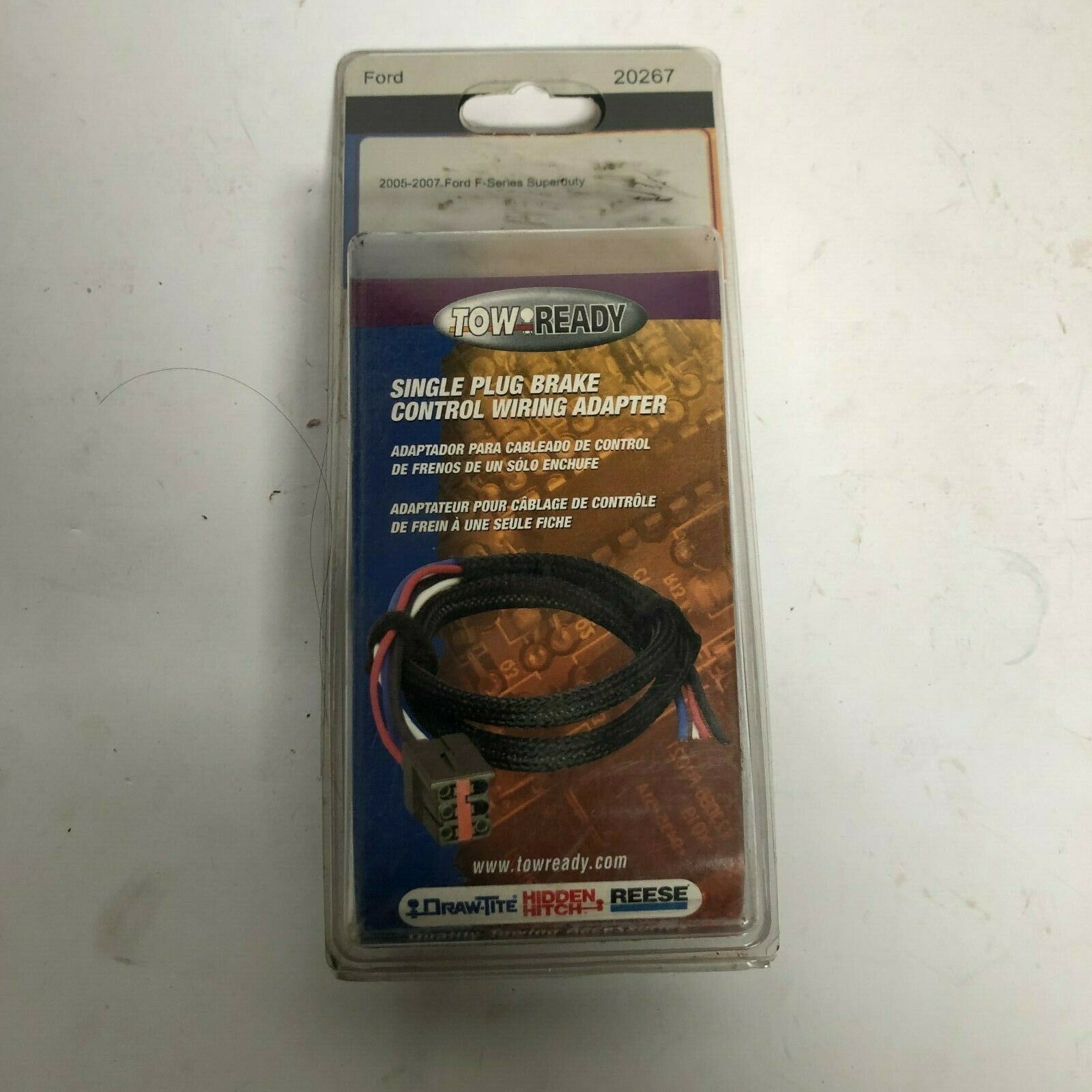 Tow Ready Ford F-Series Single Plug Brake Control Wiring Adapter Part# 20267