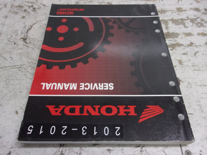 Honda Scooter 2013-2015 NCH50 Metropolitan OEM Service Manual Part# 61GGL02
